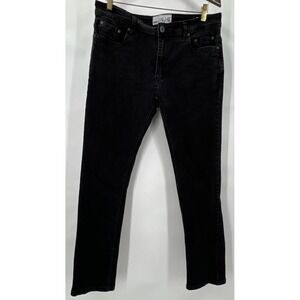 Paper Denim Cloth Men Jeans 34x30 Black Cotton Blend Straight Leg Regular Denim